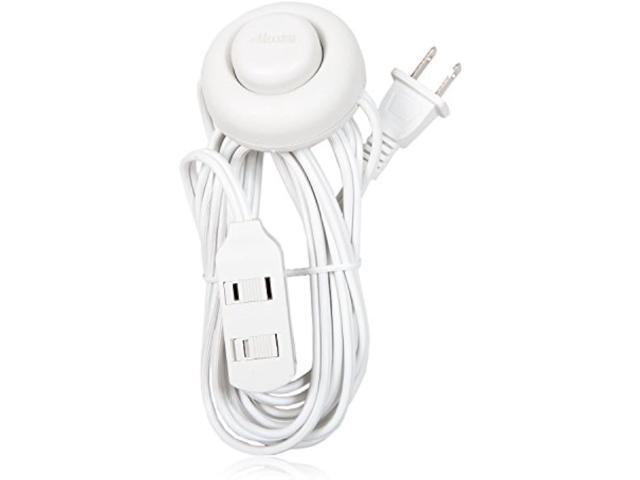 Maxxima 9 ft 3 Outlet Extension Cord - Featuring an Easy to Use On/Off Foot Switch, Ideal to Plug in Lamps, Appliances, Lighting Accessories, or...