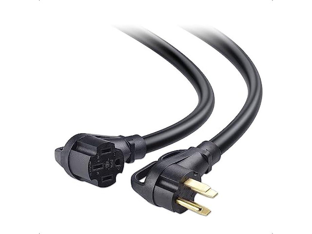 Cable Matters 4 Prong 50 AMP RV Extension Cord 15 ft with Easy-Grip Handles and Carry Strap, NEMA 14-50 Extension Cord, Compatible with Tesla...