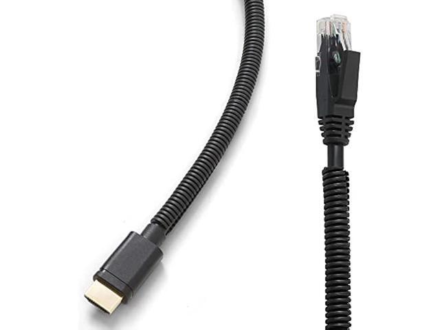 ZhiYo 20FT 1/4 Wire Loom Split Tubing Auto Wire Conduit Flexible Cover High Temperature Heat Resistant -40F to 257F Plastic Cover for...