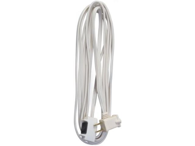 Coleman Cable 09345 16/2 SPT-2 Remote Control Extension Cord with Power Switch, 15-Foot, White