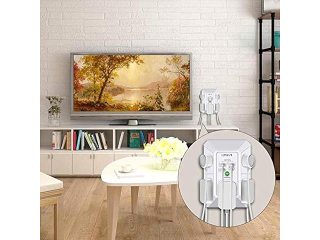 Wall Charger, Surge Protector, QINLIANF 5 Outlet Extender with 4 USB Charging Ports (4.8A Total) 3-Sided 1680J Power Strip Multi Plug Adapter...