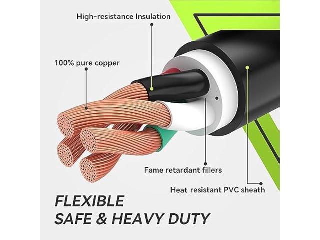 RVMATE 4 Prong Dryer/EV Extension Cord 25 Feet, 30 Amp NEMA 14-30P to 14-30R 125V/250V Waterproof PVC Jacket, Perfect for Dryer Power Extension and...
