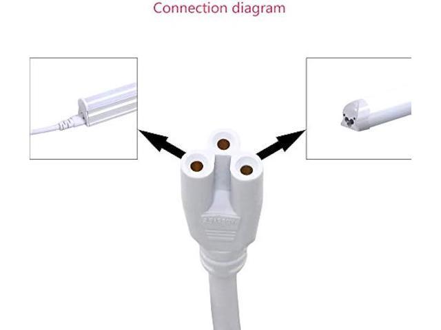 SinLoon 11FT US Plug Power Cords with On/Off Switch 3-Core LED Integrated Lights Connector Power Cable for LED T5 T8 Light Tube Integrated LED...