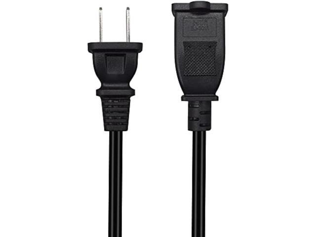 Strhowill 3M/9.8FT Nema 1-15P to 1-15R Extension Cable,US 2-Prong Male-Female Extension Power Cord (NO Polarized/3M)