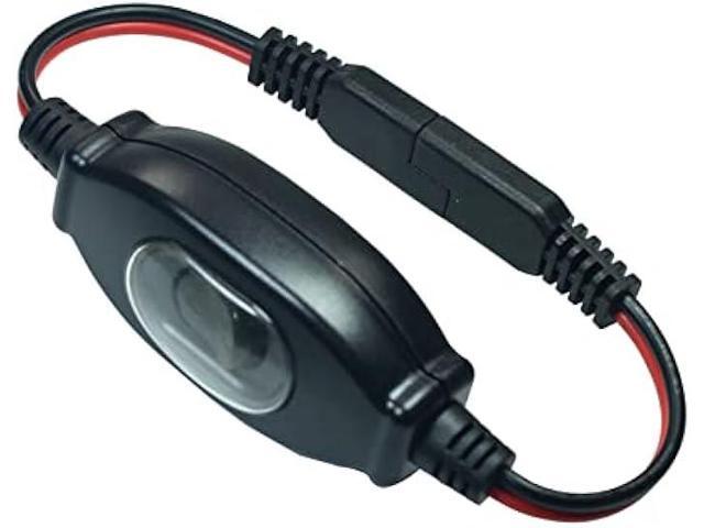FILSHU SAE Extension Cable 16 AWG Wire Harness 12V-24V DC SAE to SAE Cable with ON/Off Switch Quick Connect/Disconnect Snap Action Cable for...