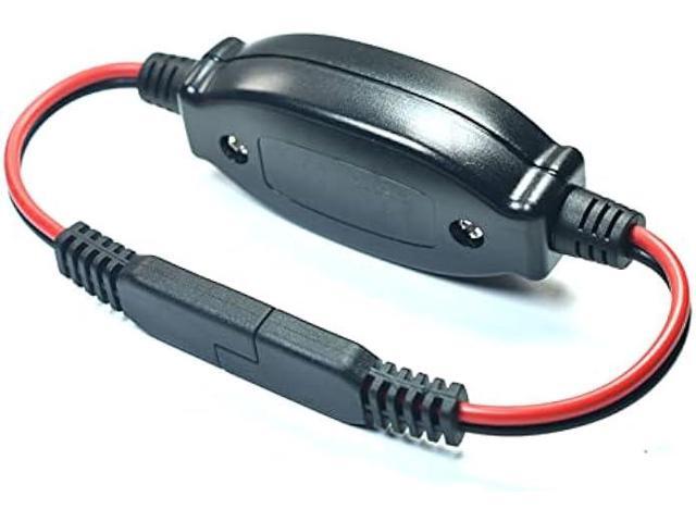 FILSHU SAE Extension Cable 16 AWG Wire Harness 12V-24V DC SAE to SAE Cable with ON/Off Switch Quick Connect/Disconnect Snap Action Cable for...
