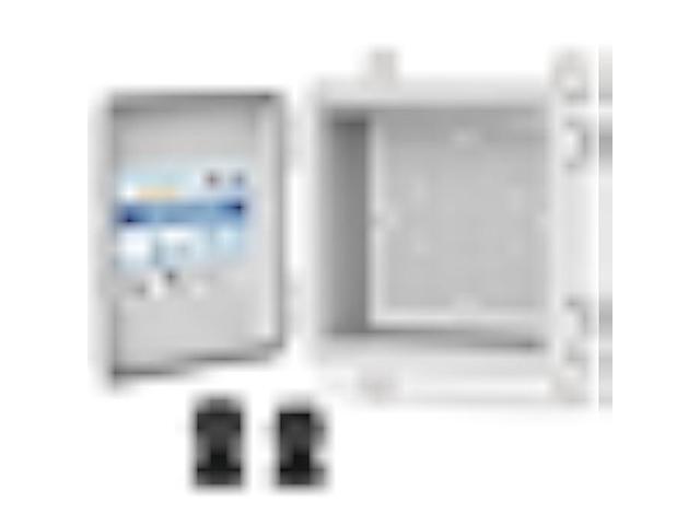 TICONN Waterproof Electrical Junction Box IP67 ABS Plastic Enclosure with Hinged Cover with Mounting Plate, Wall Brackets, Cable Glands (Off-White,...