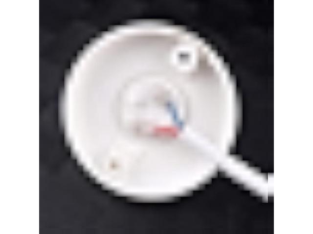 1pcs White Hanging Light Cord E27 Light Bulb Socket to 2-Prong with On/Off Switch (About 80mm Base & 9.2ft Wire)