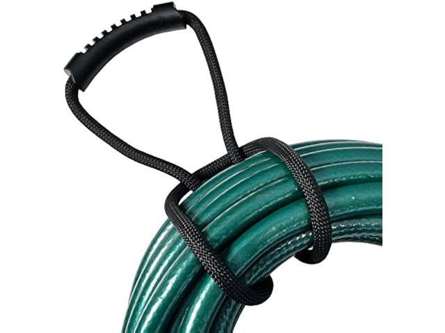 Loop-It Storage Straps by Wrap-It Storage - 24-inch (3-Pack) Black - Extension Cord Organizer, Vacuum Hose Holder, Shop Storage, Air or Water Hose...