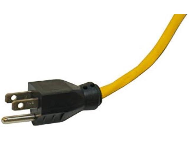 Woods 0521 521 14 Gauge SJTW High Visibility Outdoor Extension Cord, 50-Feet, Yellow/Black, Foot