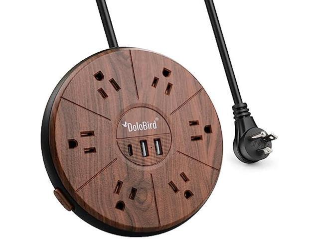 Power Strip Surge Protector 6 AC outlets with USB and USB-C PD 20W Fast Charging 15A 1875W high Power Output Widely Spaced Multi outlets Circuit...