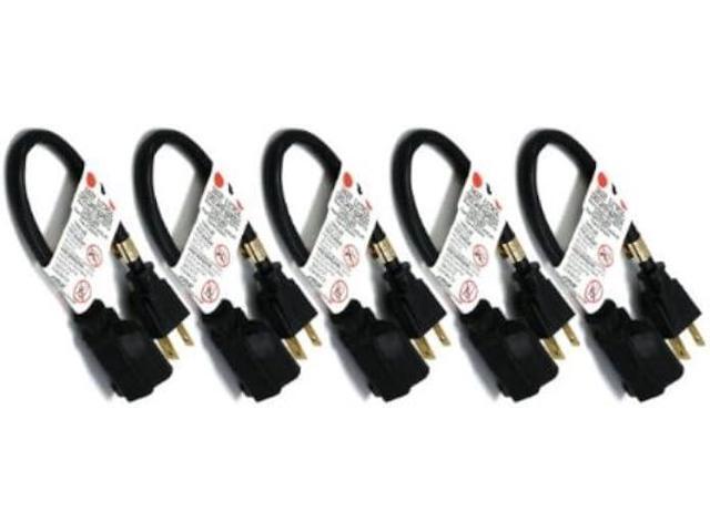 1ft (0.3M) 18AWG (Power Extension Cord) Power Extension Cable 1 Feet (0.3 Meters) 3 Conductor (NEMA 5-15P to NEMA 5-15R) 10 Amp Power Cable...