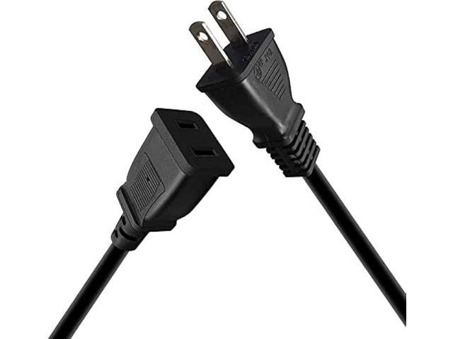 Toptekits (16.4ft/5m) USA Outlet Saver Power Extension Cord Cable 125V 10A 2-Prong 2 Outlets for NEMA 5-15P to NEMA 5-15R,Nice Extension (16.4ft/5m)