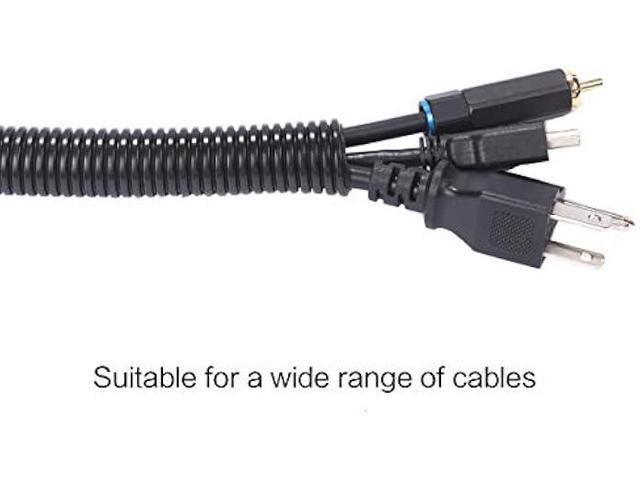 Alex Tech 25ft 1/2 inch Split Wire Loom Tubing Wire Conduit Black