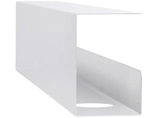 Monoprice Under Desk Cable Tray - Steel with Power Supply and Wire Management - Workstream Collection White