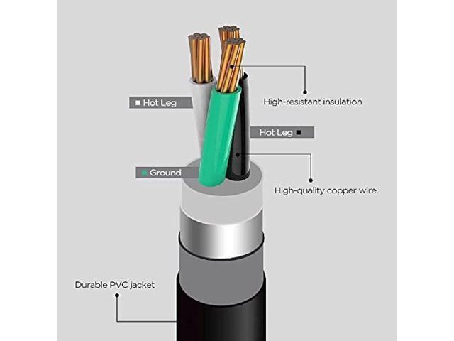 50FT 220V 50AMP Welder Extension Cord, 8 Gauge Heavy Duty Industrial NEMA 6-50 Welding Machine Cord with Lighted End for MIG TIG