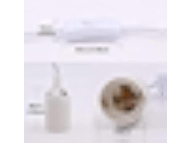 Swpeet 4 Pcs E26 Hanging Lantern Cord with On/Off Switch, Light Socket with 10.86 Inch Extension Cord Cable, White Pendant Light Socket Cord for...