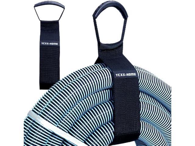 2 PCS Heavy Duty Cord Storage Wrap Holder Extension Hook and Loop Cord Hose Organizer Strap with Carrying Handle for Cords Garden Hose Swimming or...