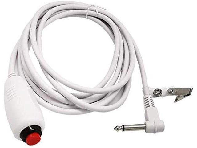 Poyiccot Push Button Cord Cable for Nurse Station, Nurse Call Cord 6.35mm 1/4 Phone Plug Cable with Bed Sheet Clip for Nurse Station Universal...
