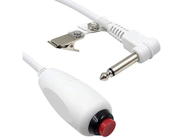 Poyiccot Push Button Cord Cable for Nurse Station, Nurse Call Cord 6.35mm 1/4 Phone Plug Cable with Bed Sheet Clip for Nurse Station Universal...