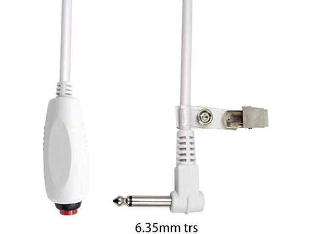 Poyiccot Push Button Cord Cable for Nurse Station, Nurse Call Cord 6.35mm 1/4 Phone Plug Cable with Bed Sheet Clip for Nurse Station Universal...