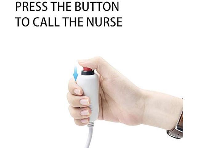 Poyiccot Push Button Cord Cable for Nurse Station, Nurse Call Cord 6.35mm 1/4 Phone Plug Cable with Bed Sheet Clip for Nurse Station Universal...