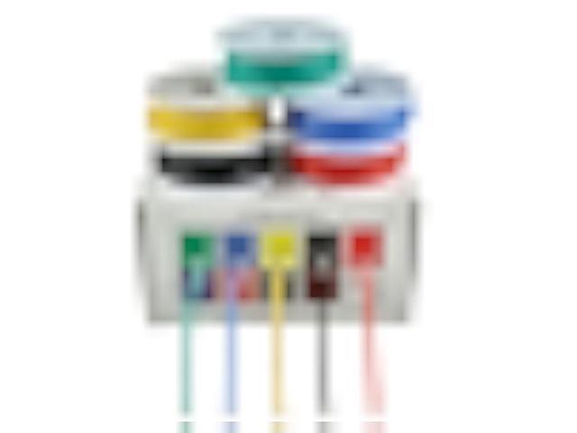 BOJACK 16 AWG Flexible Silicone Wire Electric Wire Hook up Wire Kit 300V Cables with Plus 20 4mm Heat Shrink Tubings and a Mini Wire Stripper(5...