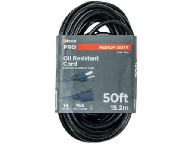Woods 982452 50-Foot SJTOW Agricultural Outdoor Heavy Duty All- Weather Extension Cord; Oil Resistant Vinyl Jacket; Versatile Use; Powerful 15...