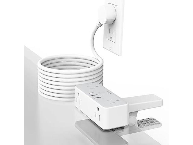 Desk Clamp Power Strip with USB Ports, Mscien 6FT Extension Cord with Multiple Outlets, Surge Protector Power Strip with 6 Outlet & 3 USB(1 USB C),...