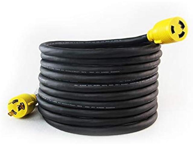 PLIS NEMA L6-30P to L6-30R Heavy Duty Generator Locking Power Cord,3X10 Gauge SJOOW Rubber Cable, Generator Lock Extension Cord with UL Listed,...