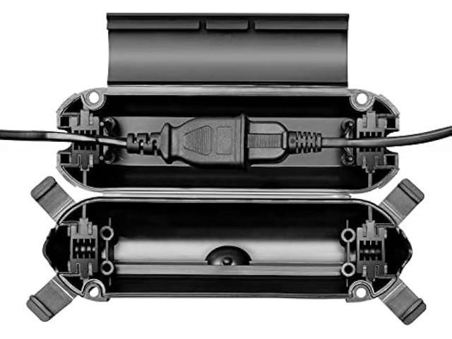 WELKIN 1-Pack Outdoor Extension Cord Cover, Water-Resistant Electrical Connection Box, Fits AWG12-18 Cords, Protects Outdoor Outlets, Plugs,...