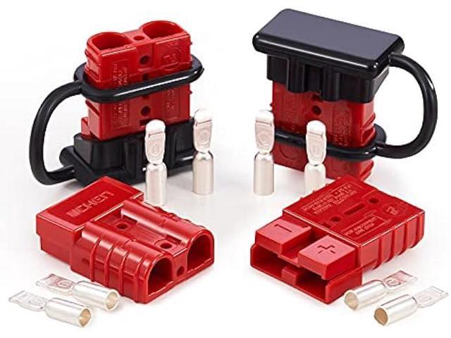 OMT Wire Connector 4 Pack, 50A Wire Harness Plug Kit for 6-12 Gauge Cables, 12V-36V Battery Quick Connect Disconnect Set for Car Bike ATV Winches...