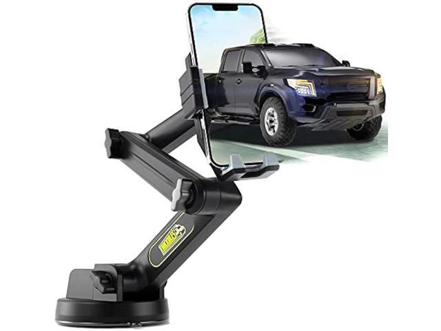 Truckules Truck Phone Holder Mount Heavy Duty Cell Phone Holder for Truck Dashboard Windshield 16.9 inch Long Arm, Super Suction Cup & Stable,...