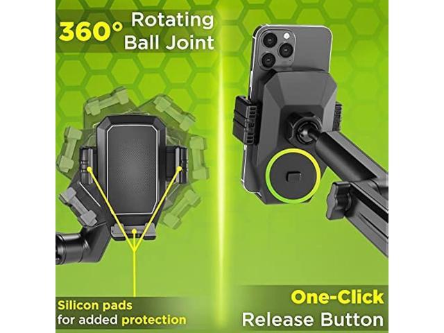 Truckules Truck Phone Holder Mount Heavy Duty Cell Phone Holder for Truck Dashboard Windshield 16.9 inch Long Arm, Super Suction Cup & Stable,...