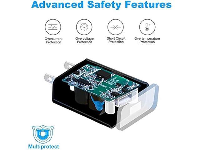 18W for Samsung Galaxy A02S A12 A32 A42 A52 5G Charger Block,Fast Quick Charge 3.0 Wall Phone Power Adapter and 6FT USB C Cable for LG Velvet,Stylo...
