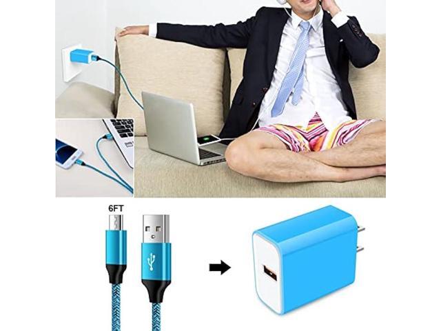 18W QC3.0 Fast Wall Charger Plug for Android Phone Fast Charging for Fire Tablet, Kindle, Samsung Galaxy J3 J5 J7 J8 S7 S6, PS4 Xbox LG K40 K20,...