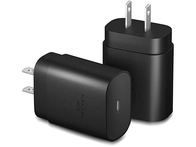 Galaxy S25 Charger Block 2 Pack, USB Type C Plug Wall Charger Power Adapter 25W PD Super Fast Charging for Samsung Galaxy...