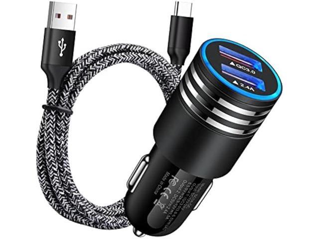 Car Charger Type C Fast Charger for Samsung Galaxy S23/S22/S22 Plus/S22 Ultra/S21 S20 FE Z Flip 4/3 A53 A03S A13 A02S A12 A32 A52 A50 A71 S10 S9...