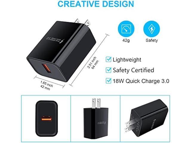 Adaptive Fast Charger Android Charger with 3ft USB Type C Cable Fast Charging for Samsung Galaxy A14 A13 5G A53 A52 A32 A12 A04S A03S S23 S22 S21...