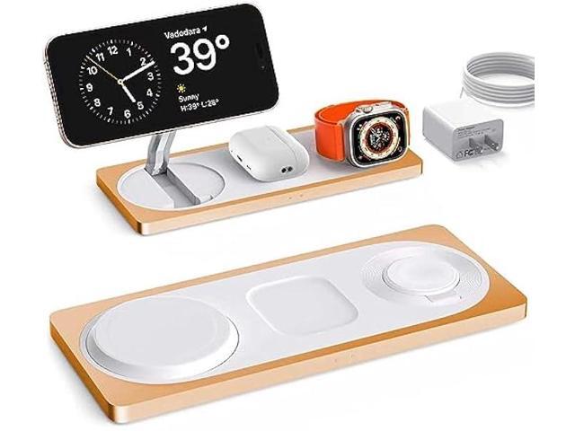 3 in 1 Wireless Charging Station for Multiple Devices Apple - 22W Faster Mag-Safe Charger Stand for iPhone -Gifts for iPhone 14 13 12 Pro...