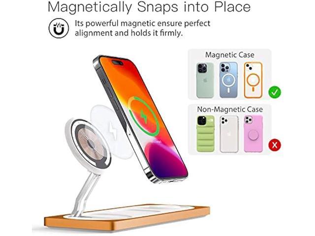 3 in 1 Wireless Charging Station for Multiple Devices Apple - 22W Faster Mag-Safe Charger Stand for iPhone -Gifts for iPhone 14 13 12 Pro...