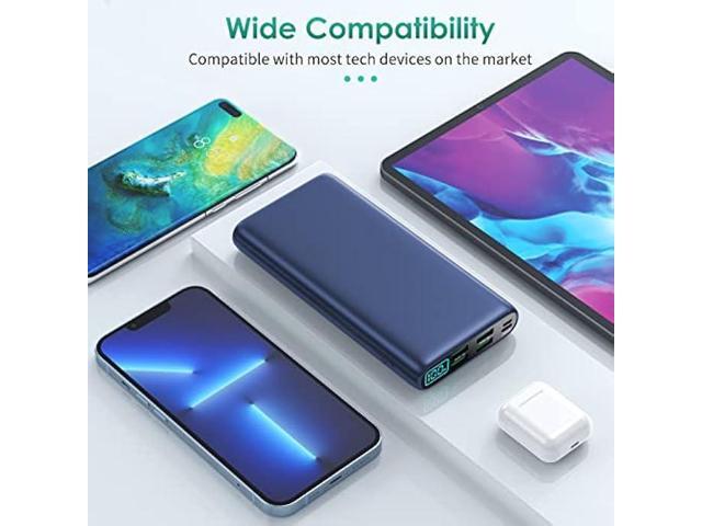 Portable Charger 38800mAh,LCD Display Power Bank,4 USB Outputs Battery Pack Backup, Dual Input USB-C Phone Charging Compatible with iPhone 14/13...