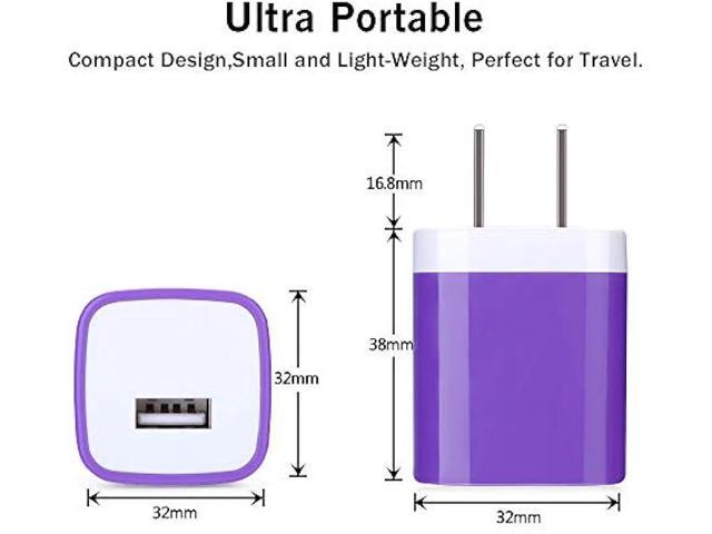 USB Wall Plug,GiGreen Single Port Fast Charging Block 5Pack USB Charging Plug Cube Wall Adapter Compatible iPhone 15 14 Pro Max 13 12 11 X 8 7...