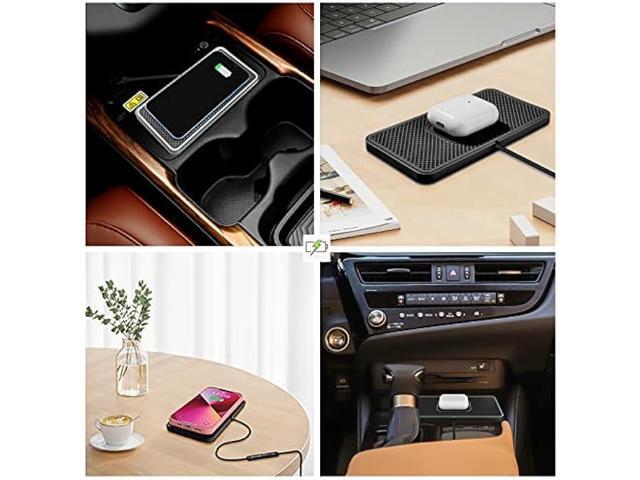 Wireless Charger, 15W Wireless Car Charger Charging pad Fast Wireless Phone Charger Cell Phone Wireless Charger pad Android Non Slip Wireless...
