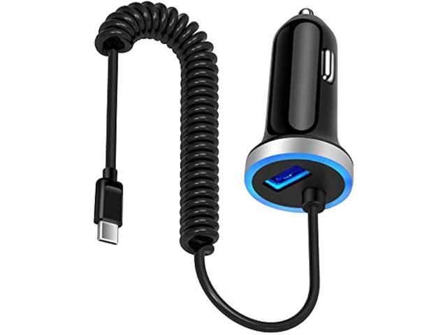 Samsung S25 Ultra Car Charger,USB Car Charger for Samsung Galaxy S25 FE S25 Edge A55 S24 Ultra A35 S24 FE A15 A54,3.4A Car Adapter Plug + 3FT USB C...