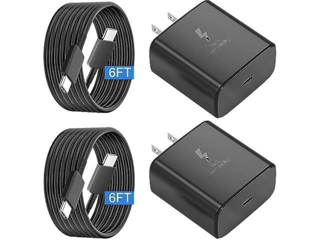 New 45W USB-C Samsung Super Fast Charger with 6FT Type C Charging Cable Cord -Android Phone Charger for Samsung Galaxy S23 Ultra/S23/S23+/S22/S22...