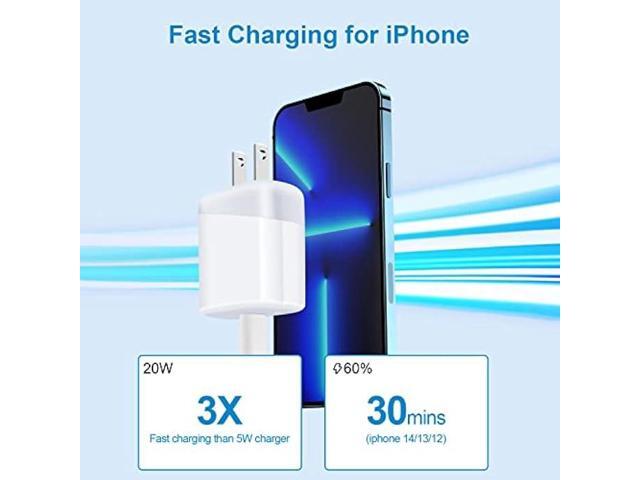20W USB C Fast Charger Type C Charging Block for Google Pixel 7a 7 7pro 6 6pro 6a,iPhone 15 Pro Max/Plus 14 13 12 11 SE, Galaxy S23 S22 S21 FE...