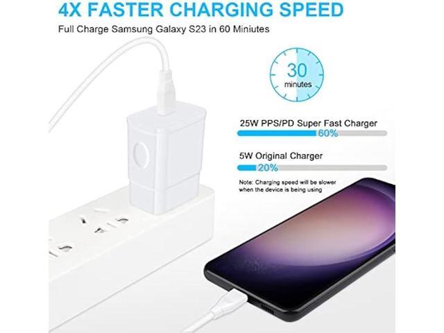 25W Samsung Phone Charger Super Fast Charger, 9FT Android Charger Cable Fast Charging for Samsung Galaxy A14 A5G A54 A53 A13 A34 A12 S23 S22 S21...
