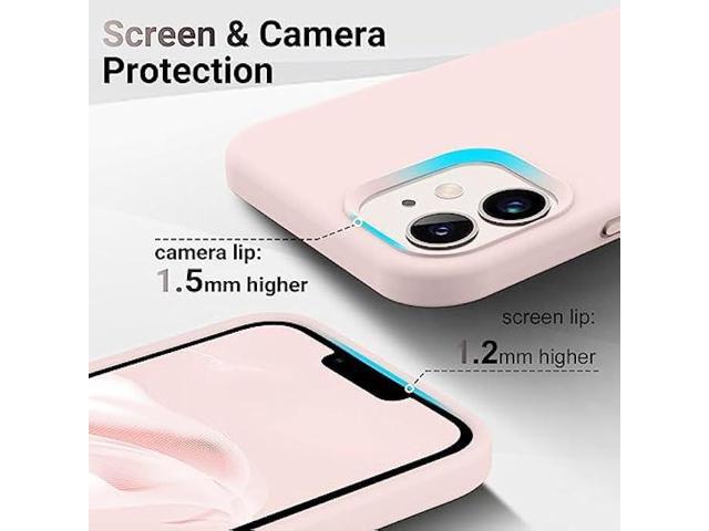 AOTESIER Compatible with iPhone 12 Phone Case and iPhone 12 Pro Case 6.1 inch,Silky Touch Premium Soft Liquid Silicone Rubber Anti-Fingerprint...