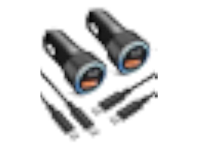 USB C Car Charger 2-Pack, Eversame 36W PD3.0 & QC3.0 Dual USB Fast Car Charger Adapter for Samsung Galaxy S22/S21/Google Pixel 6/iPhone 14/14 Pro...